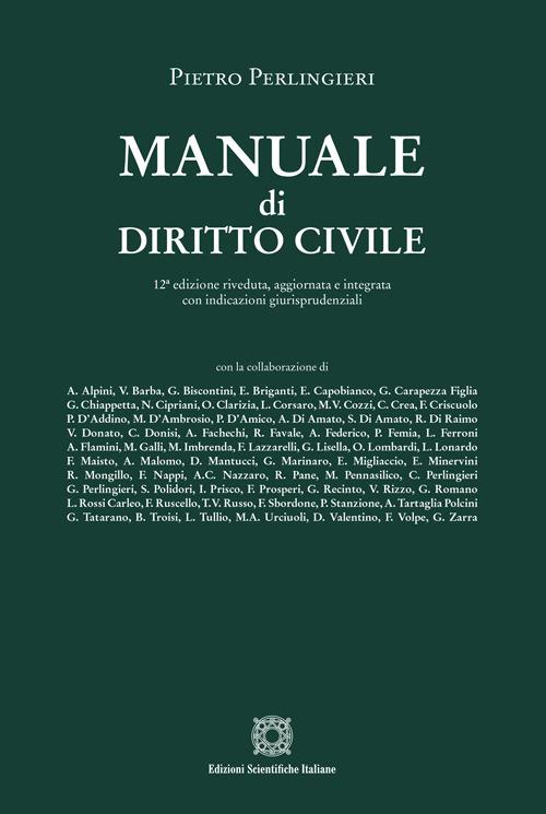 Manuale di diritto civile - Pietro Perlingieri - copertina