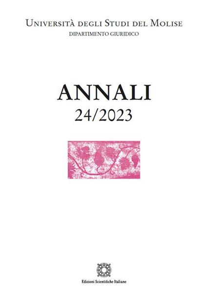 Annali del Dipartimento di scienze giuridico-sociali e dell'amministrazione (2023). Vol. 24 - copertina