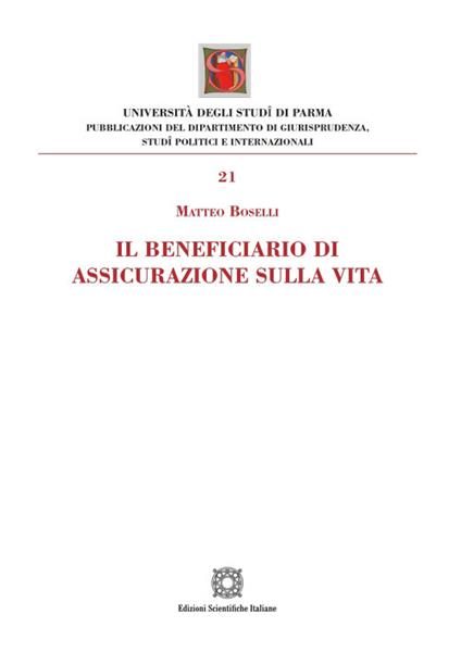Il beneficiario di assicurazione sulla vita - Matteo Boselli - copertina