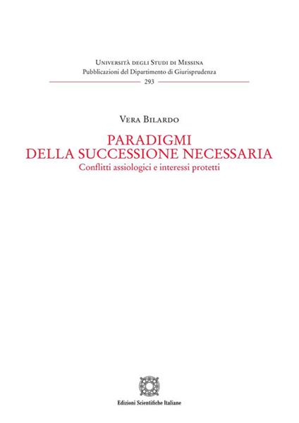Paradigmi della successione necessaria - Vera Bilardo - copertina