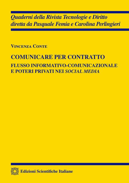 Comunicare per contratto - Vincenza Conte - copertina