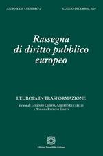 Rassegna di diritto pubblico europeo (2024). Vol. 2