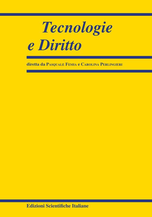 Tecnologie e diritto (2025). Vol. 1 - copertina