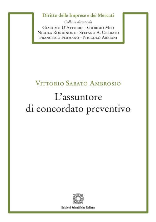 L'assuntore di concordato preventivo - Vittorio Sabato Ambrosio - copertina