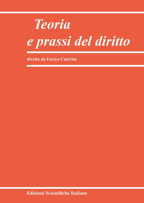 Teoria e prassi del diritto (2025). Vol. 2 - copertina