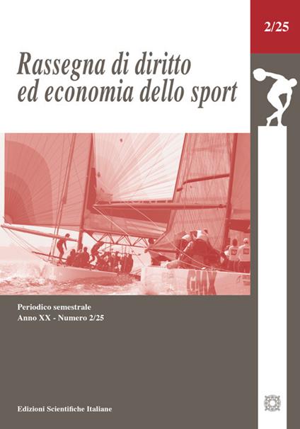 Rassegna di diritto ed economia dello sport (2025). Vol. 2 - copertina