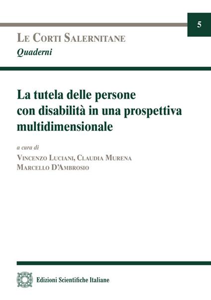 La tutela delle persone con disabilità in una prospettiva multidimensionale - copertina