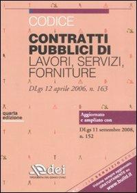 Codice contratti pubblici di lavori, servizi, forniture - copertina