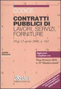 Codice contratti pubblici di lavori, servizi, forniture - copertina