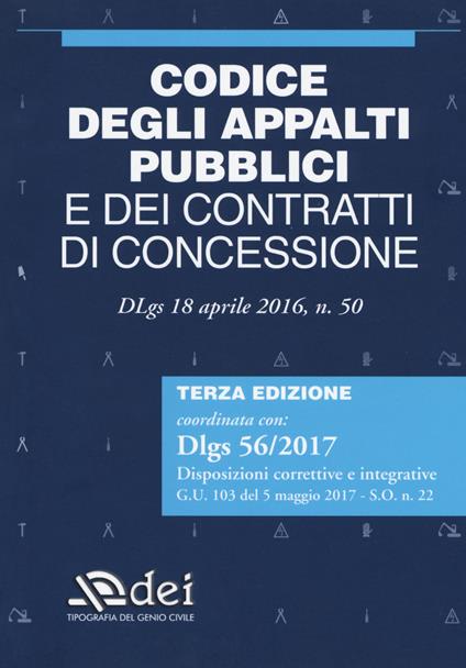 Codice degli appalti pubblici e dei contratti di concessione - copertina