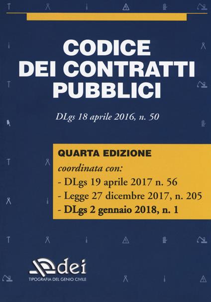 Codice dei contratti pubblici. Dlgs 18 aprile 2015 n. 50 - copertina