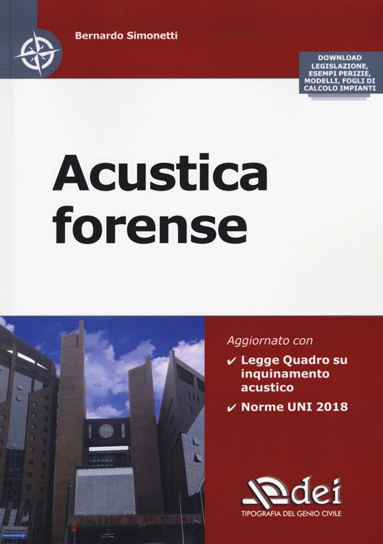 Acustica forense - Bernardo Simonetti - copertina