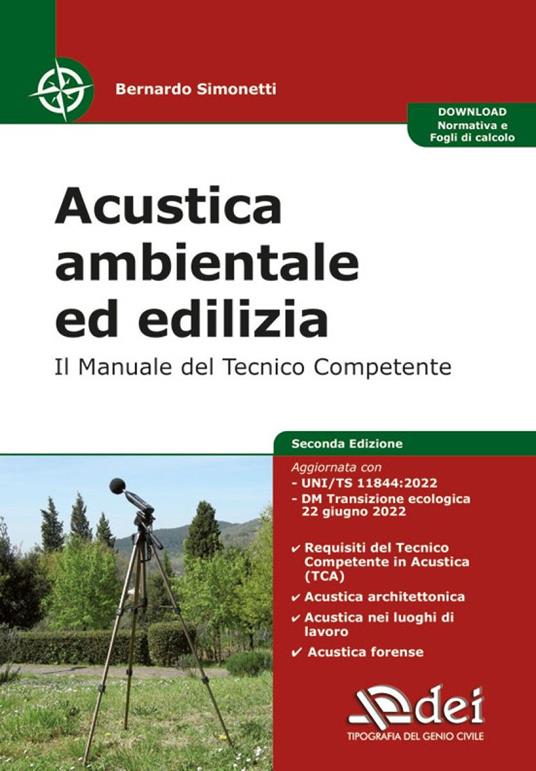Acustica ambientale ed edilizia. Il manuale del tecnico competente - Bernardo Simonetti - copertina