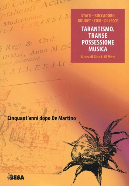 Tarantismo. Transe possessione musica - copertina
