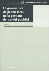 La governance degli enti locali nella gestione dei servizi pubblici - copertina