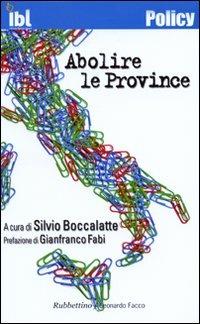 Abolire le province - copertina