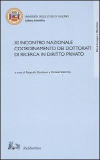 Undicesimo incontro nazionale coordinamento dei dottorati di ricerca in diritto privato - copertina