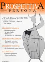 Prospettiva persona. Trimestrale di cultura, etica e politica (2013). Vol. 85