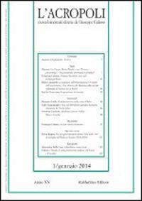 L'acropoli (2014). Vol. 1 - copertina
