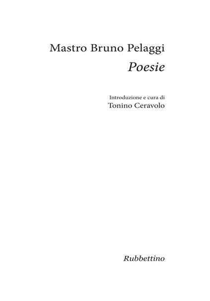 Poesie - Bruno Pelaggi,Tonino Ceravolo - ebook