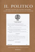 Il politico. Rivista italiana di scienze politiche (2015). Vol. 238