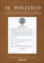 Il politico. Rivista italiana di scienze politiche (2017). Vol. 2: Maggio-agosto.