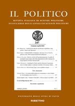 Il politico. Rivista italiana di scienze politiche (2018). Vol. 1: Gennaio-aprile.