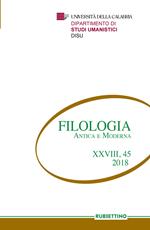 Filologia antica e moderna (2018). Vol. 45