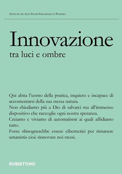 Innovazione tra luce e ombra - copertina