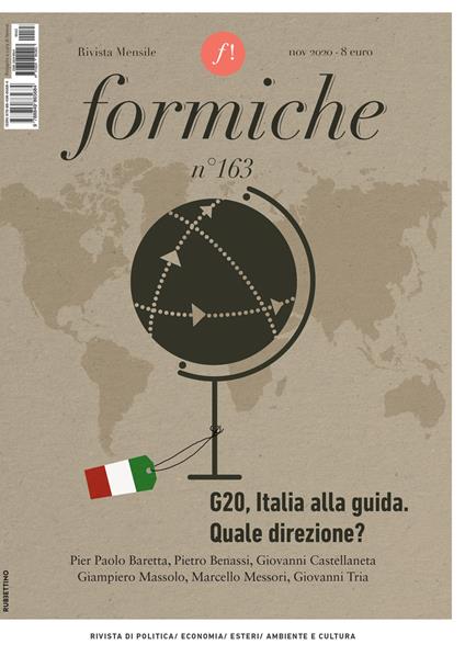 Formiche (2020). Vol. 163: G20, Italia alla guida. Quale direzione?. - copertina