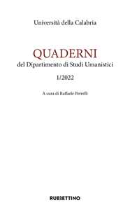 Quaderni del dipartimento di studi umanistici. Ediz. inglese e italiana (2022). Vol. 1