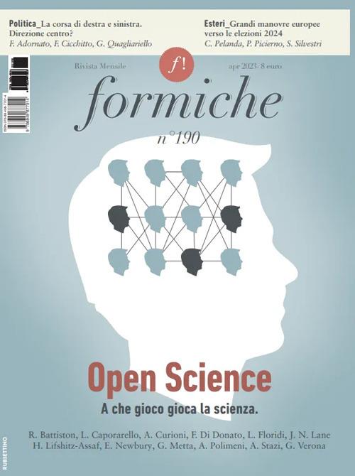Formiche (2023). Vol. 190: Open Science. A che gioco gioca la scienza - copertina
