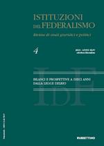 Istituzioni del federalismo. Rivista di studi giuridici e politici (2023). Vol. 4: Bilanci e prospettive a dieci anni dalla legge Delrio. Ottobre/dicembre