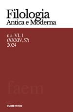 Filologia antica e moderna (2024). Vol. 57