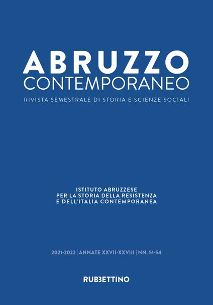 Abruzzo contemporaneo (2021-2022). Vol. 51-54 - copertina