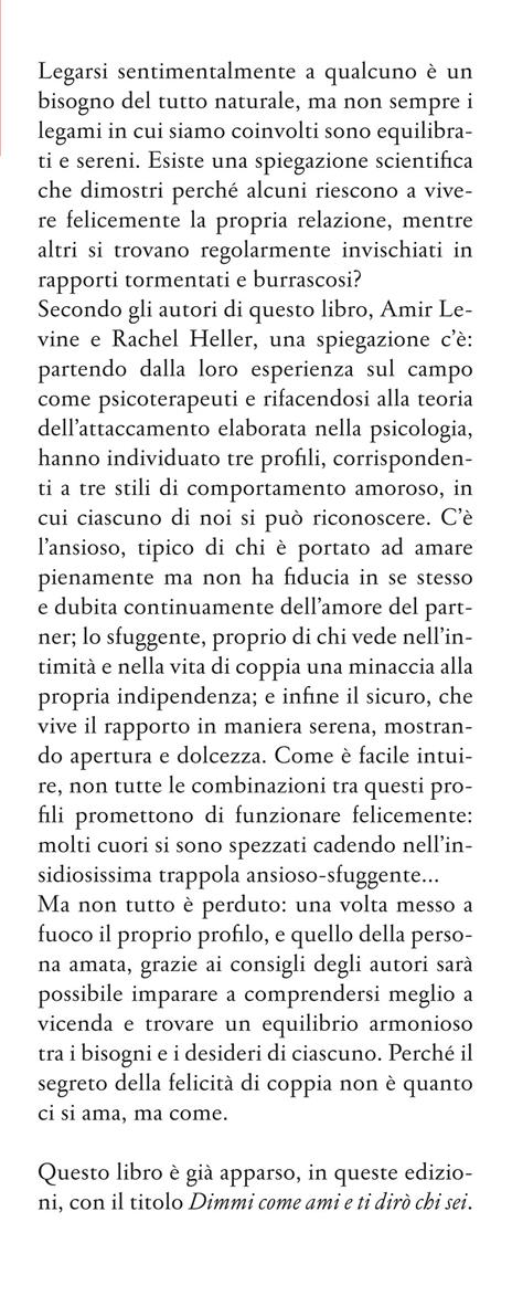 Insieme. La scienza delle relazioni: come trovare e conservare l'amore - Amir Levine,Rachel Heller - 2