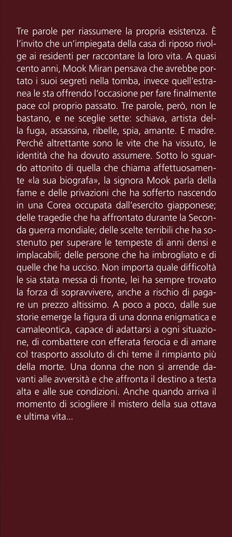 Le otto vite di una centenaria senza nome - Mirinae Lee - 2