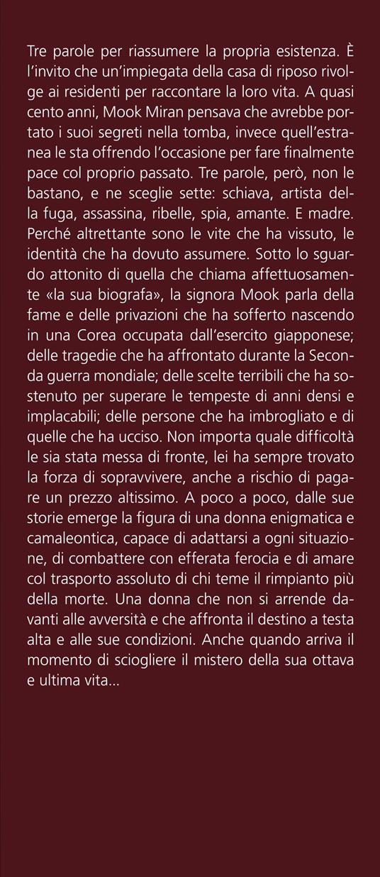 Le otto vite di una centenaria senza nome - Mirinae Lee - 2