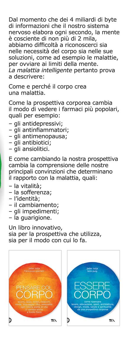 La malattia intelligente. Ripensare le malattie dal punto di vista del corpo - Jader Tolja,Divna Slavec - 2