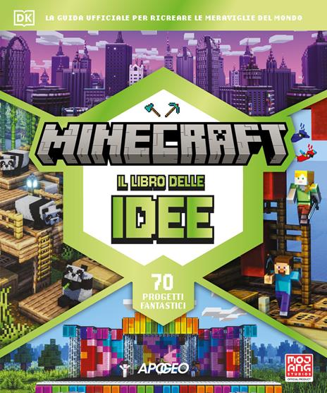 Minecraft il libro delle idee. La guida ufficiale per ricreare le meraviglie del mondo. 70 progetti fantastici - Thomas McBrien - copertina