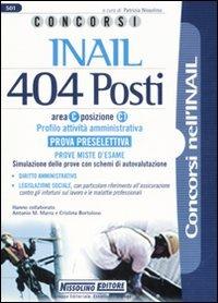 Concorsi INAIL 404 posti. Prova preselettiva - copertina