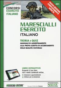 Marescialli esercito italiano. Teoria e quiz. Con aggiornamento online - copertina