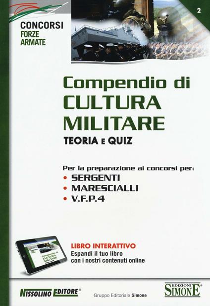Compendio di cultura militare. Teoria e quiz. Con aggiornamento online - copertina