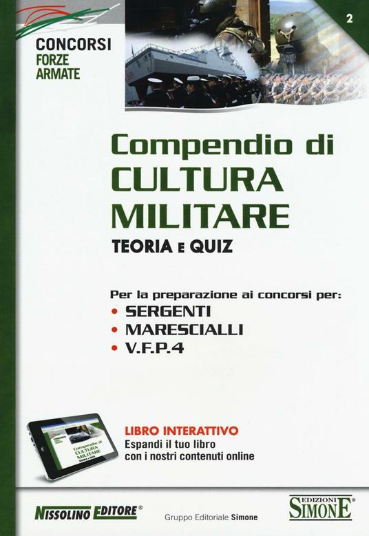 Compendio di cultura militare. Teoria e quiz. Con aggiornamento online - copertina