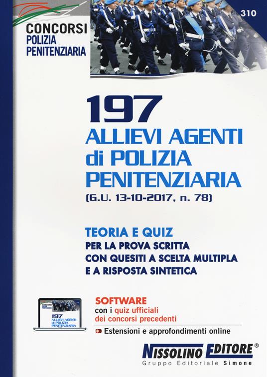 197 allievi agenti di polizia penitenziaria (G.U. 13-10-2017, n.78). Teoria e quiz. Con Contenuto digitale per download e accesso online - copertina