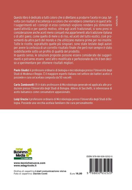 Aceti fai da te. Come far l'aceto in casa - Paolo Giudici,Luigi Grazia,Carlo Zambonelli - 3