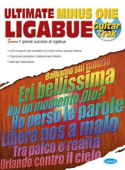  Ligabue. Ultimate Minus One. Con CD (spartiti musicali) - copertina