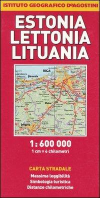 Estonia, Lettonia, Lituania 1:600.000 - copertina