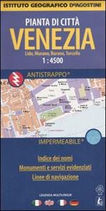 Venezia. Lido, Murano, Burano, Torcello 1:4.500
