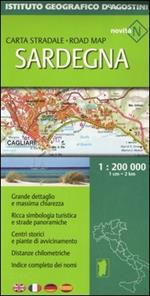 Sardegna 1:200 000. Ediz. multilingue
